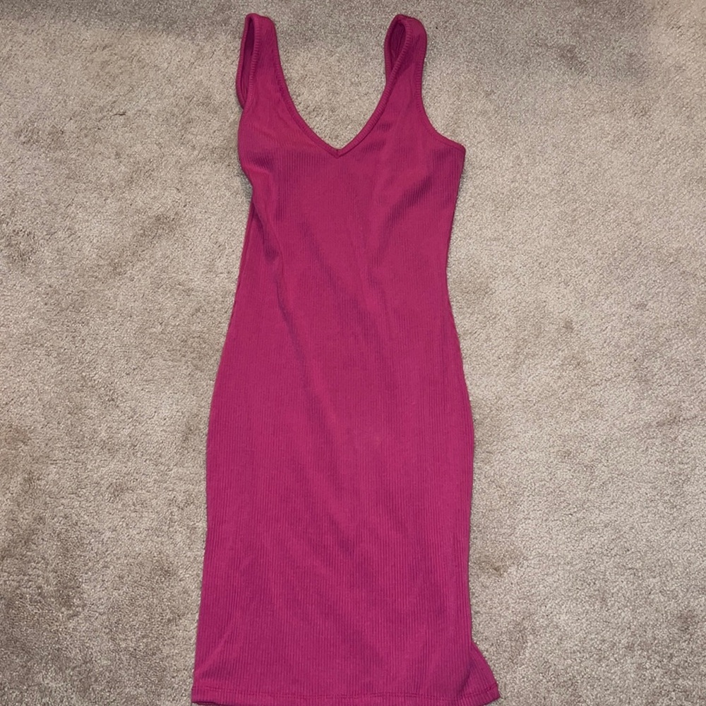Akira Magenta (Pink) Bodycon Mini Dress